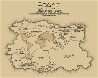 Illustration for article titled A Map Showing All The Solar System's Solid Surfaces Stitched Together